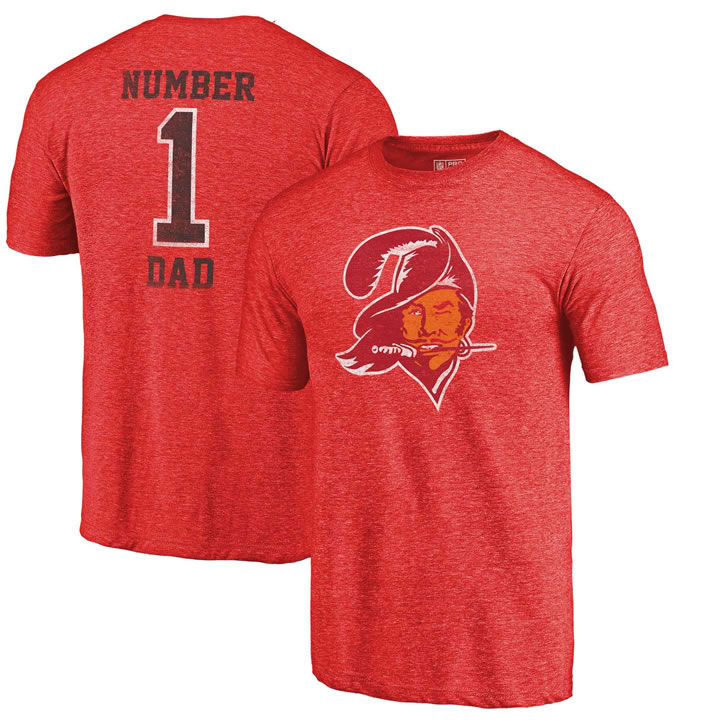 Tampa Bay Buccaneers Red Greatest Dad Retro Tri-Blend NFL Pro Line by Fanatics Branded T-Shirt,We sell and wholesale Tampa Bay Buccaneers Red Greatest Dad Retro Tri-Blend NFL Pro Line by Fanatics Branded T-Shirt on line form chian!